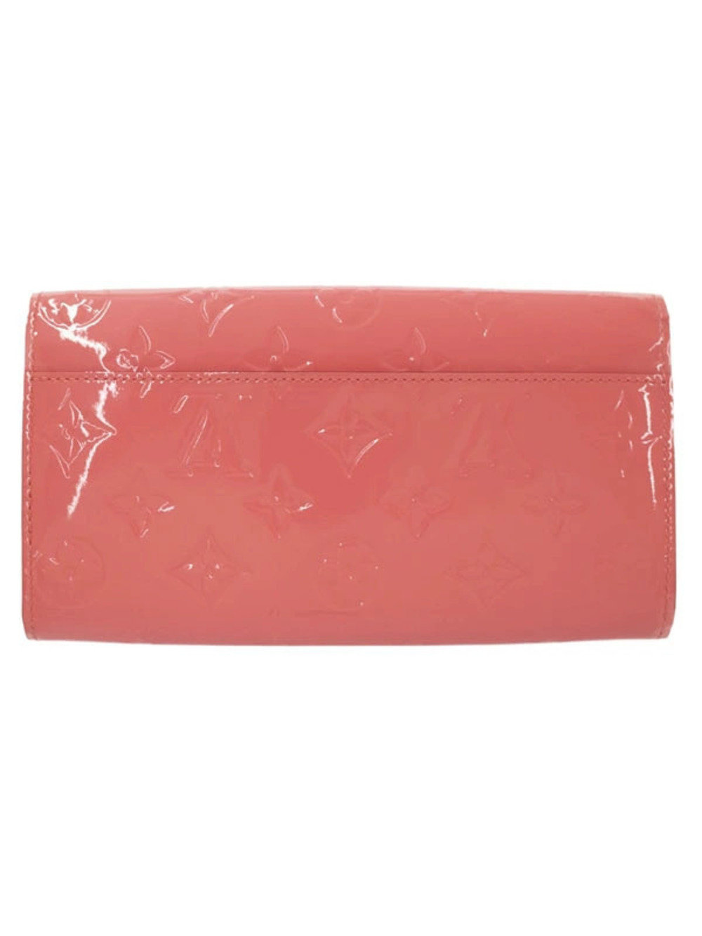 Louis Vuitton Vernis Long Wallet Monogram Sarah Portefeuille Bi fold Brown